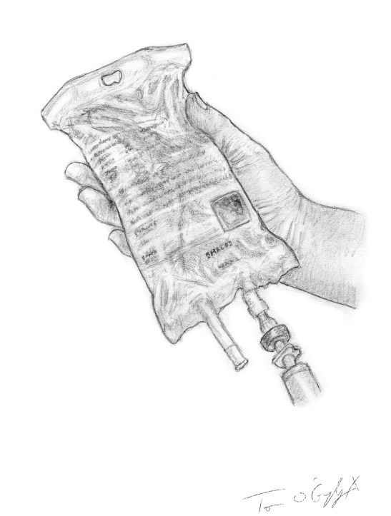 poche de solute pour perfusion intraveineuse