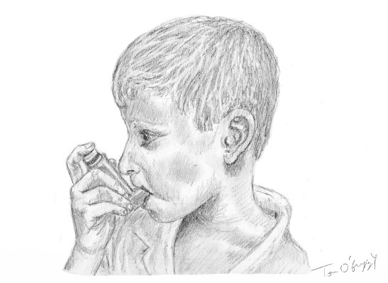 asthme enfant crise ventoline