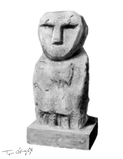 Gaulois ex voto sanctuaire Hallate